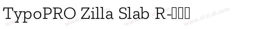 TypoPRO Zilla Slab R字体转换 TypoPRO Zilla Slab R字体转换